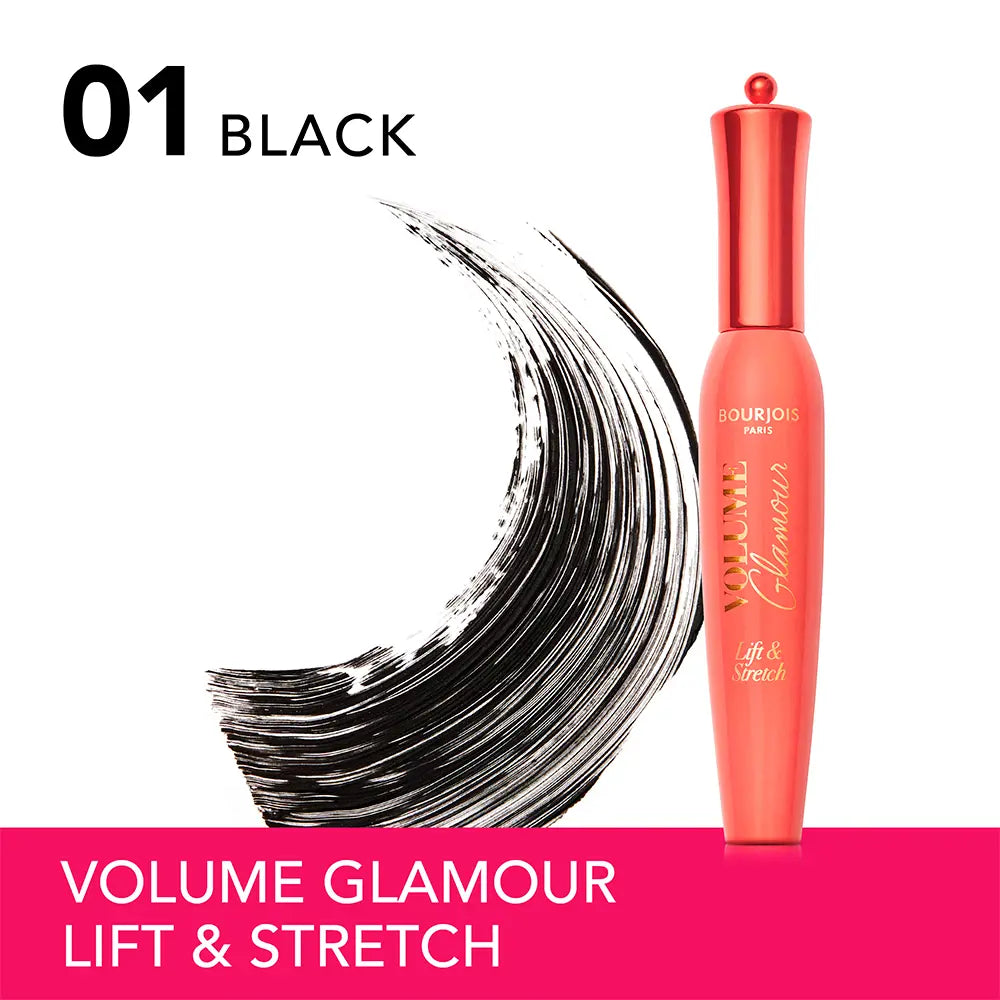BOURJOIS-VOLUME GLAMOUR máscara lifting e stretch #01-preta 12 ml-DrShampoo - Perfumaria e Cosmética