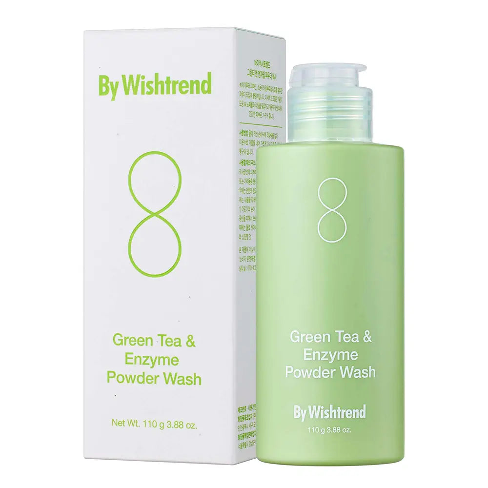 BY WISHTREND-Limpador em pó aquoso CHÁ VERDE E ENZIMAS 110 gr-DrShampoo - Perfumaria e Cosmética