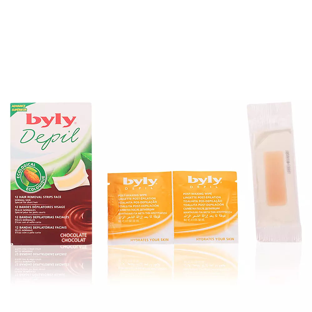 BYLY-Bandas faciais de chocolate DEPIL 12 unidades-DrShampoo - Perfumaria e Cosmética