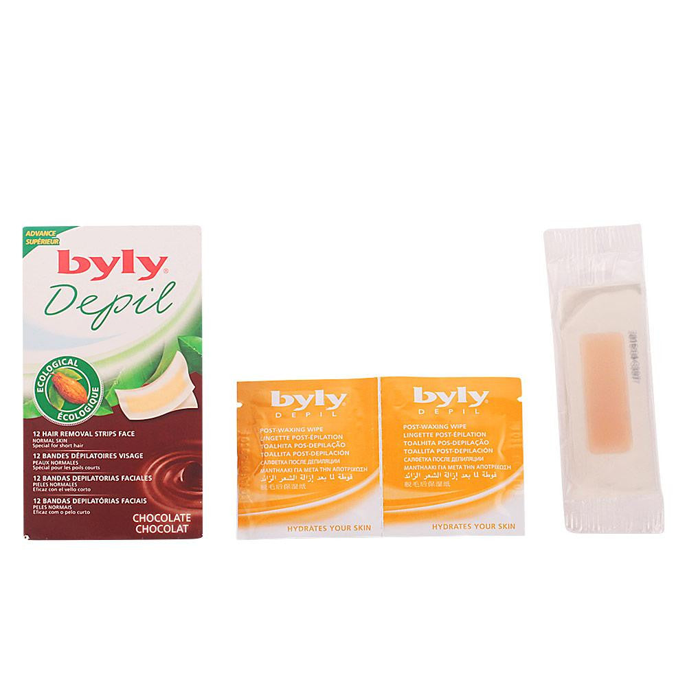 BYLY-Bandas faciais de chocolate DEPIL 12 unidades-DrShampoo - Perfumaria e Cosmética