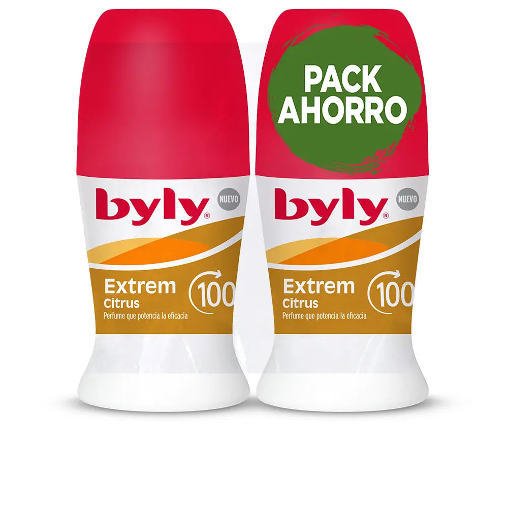 BYLY-EXTREM CÍTRICO 100H DESODORANTE ROLL-ON PACOTE 2 x 50 ml-DrShampoo - Perfumaria e Cosmética