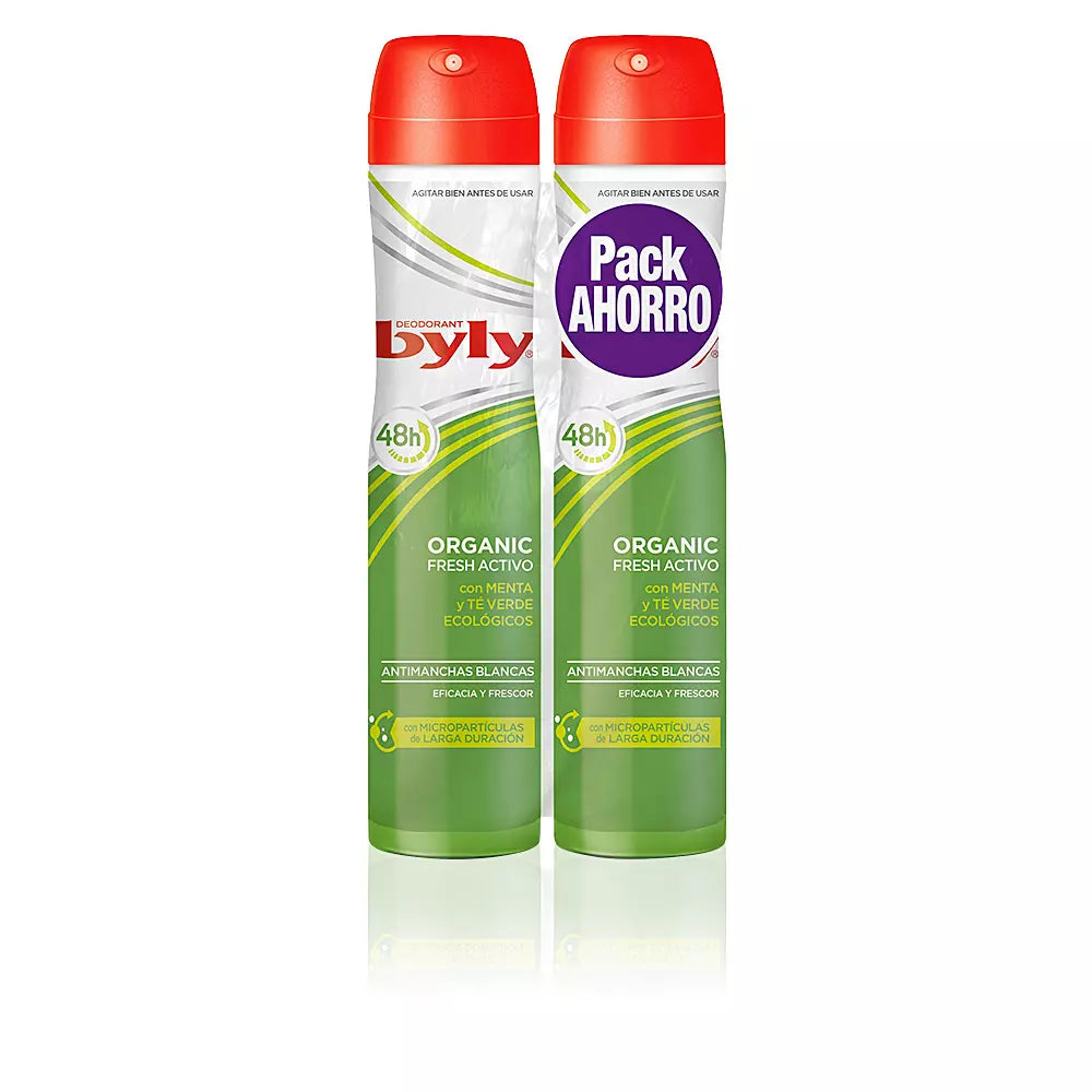 BYLY-ORGÂNICO EXTRA FRESH DEO spray CONJUNTO 2 x 200 ml-DrShampoo - Perfumaria e Cosmética