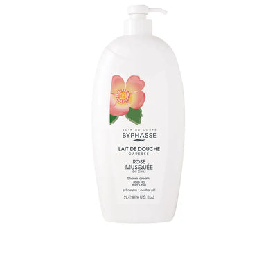 BYPHASSE-CARESSE creme de banho rosa mosqueta 2000 ml-DrShampoo - Perfumaria e Cosmética