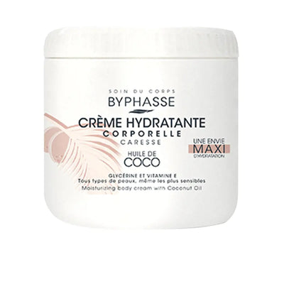 BYPHASSE-CREME CORPORAL HIDRATANTE óleo de coco 500 ml-DrShampoo - Perfumaria e Cosmética