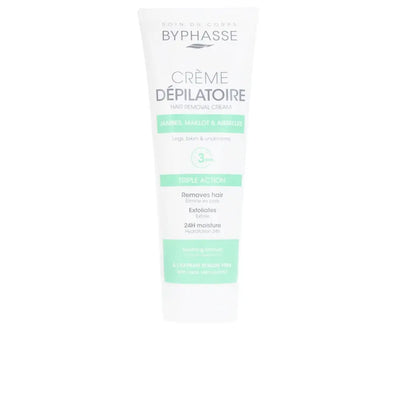 BYPHASSE-CREME DE REMOÇÃO DE CABELO extrato de aloe vera 125 ml-DrShampoo - Perfumaria e Cosmética