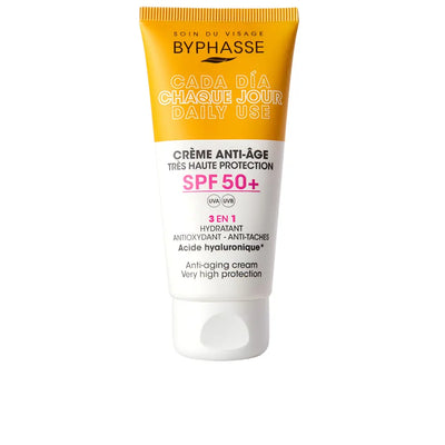 BYPHASSE-CREME FACIAL ANTI-ENVELHECIMENTO SPF50+ 50 ml-DrShampoo - Perfumaria e Cosmética