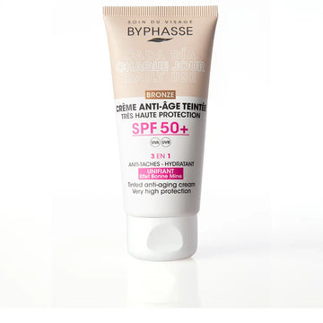 BYPHASSE-CREME FACIAL antienvelhecimento com cor FPS50+ #bronze 50 ml-DrShampoo - Perfumaria e Cosmética Main image