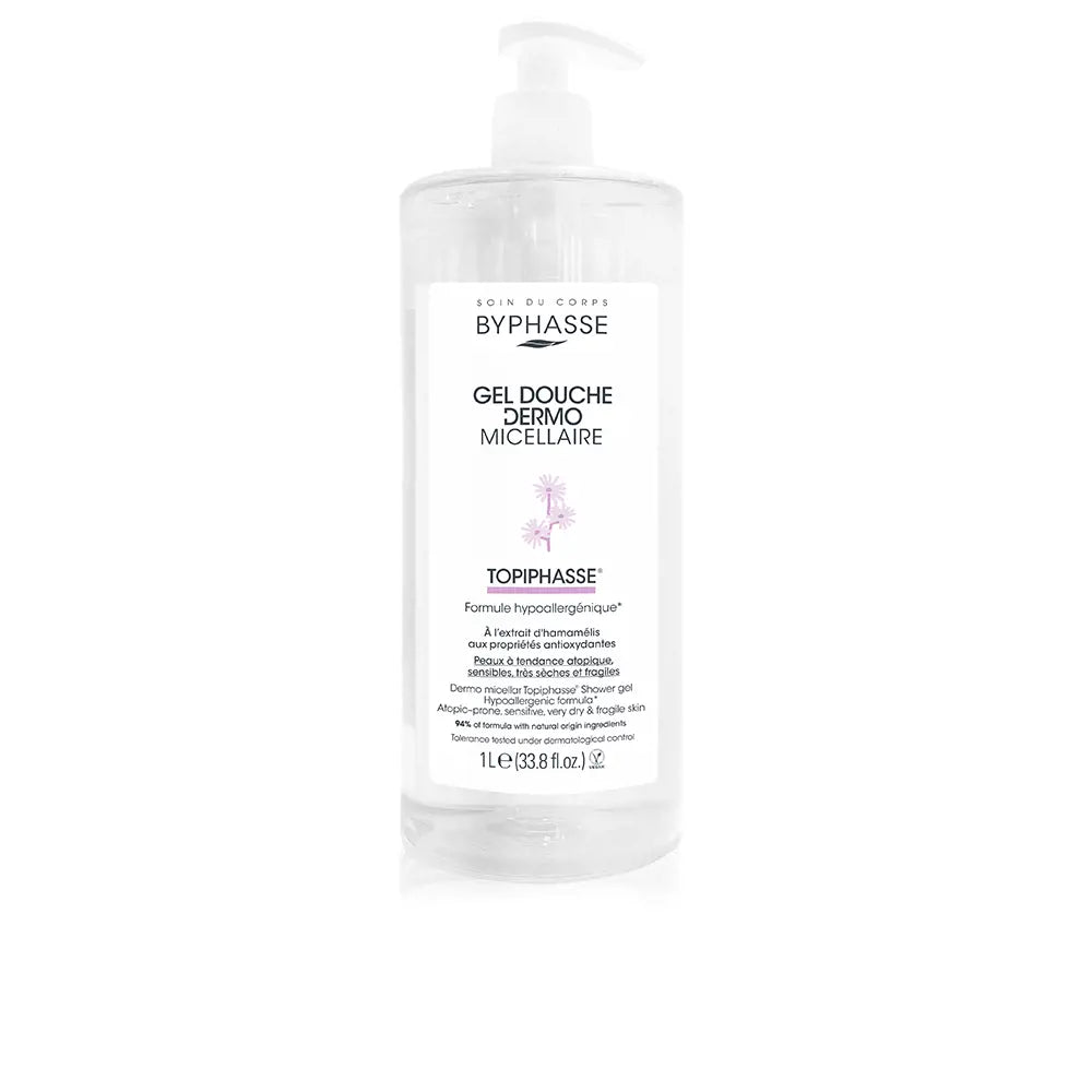 BYPHASSE-DERMO gel de banho micelar topiphasse 1000 ml-DrShampoo - Perfumaria e Cosmética