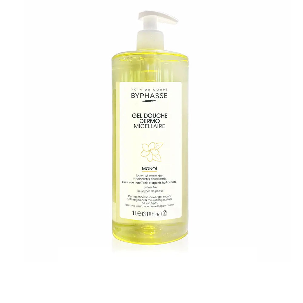 BYPHASSE-DERMO gel de duche micelar monoi 1000 ml-DrShampoo - Perfumaria e Cosmética