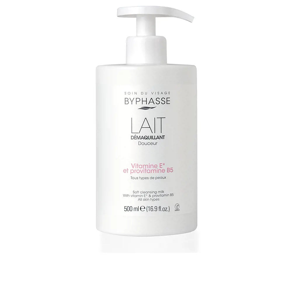BYPHASSE-DOUCEUR MAKE-UP REMOVER MILK vitamin E and provitamin B5 500 ml-DrShampoo - Perfumaria e Cosmética