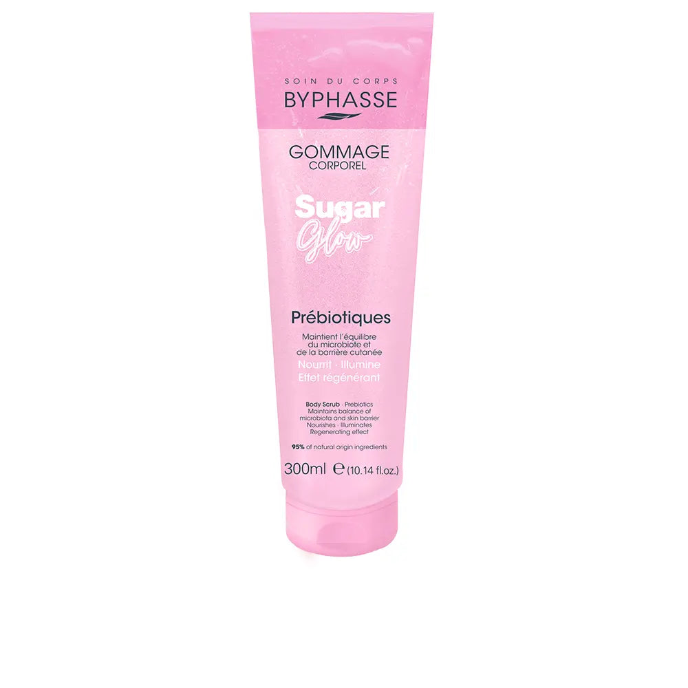 BYPHASSE-Esfoliante corporal prebiótico SUGAR GLOW 300 ml-DrShampoo - Perfumaria e Cosmética