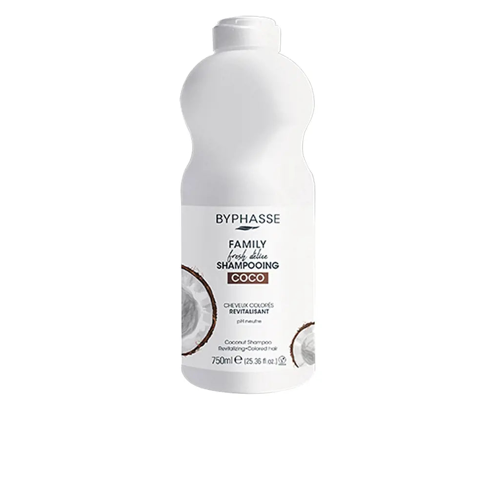 BYPHASSE-FAMILY FRESH DELICE shampoo para cabelos coloridos 750 ml-DrShampoo - Perfumaria e Cosmética