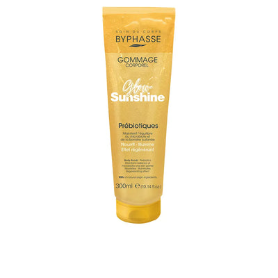 BYPHASSE-GLOW SUNSHINE esfoliante corporal prebiótico 300 ml-DrShampoo - Perfumaria e Cosmética