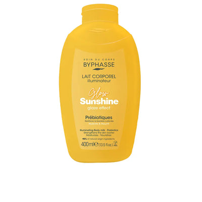 BYPHASSE-GLOW SUNSHINE leite corporal iluminador com prebióticos 400 ml.-DrShampoo - Perfumaria e Cosmética