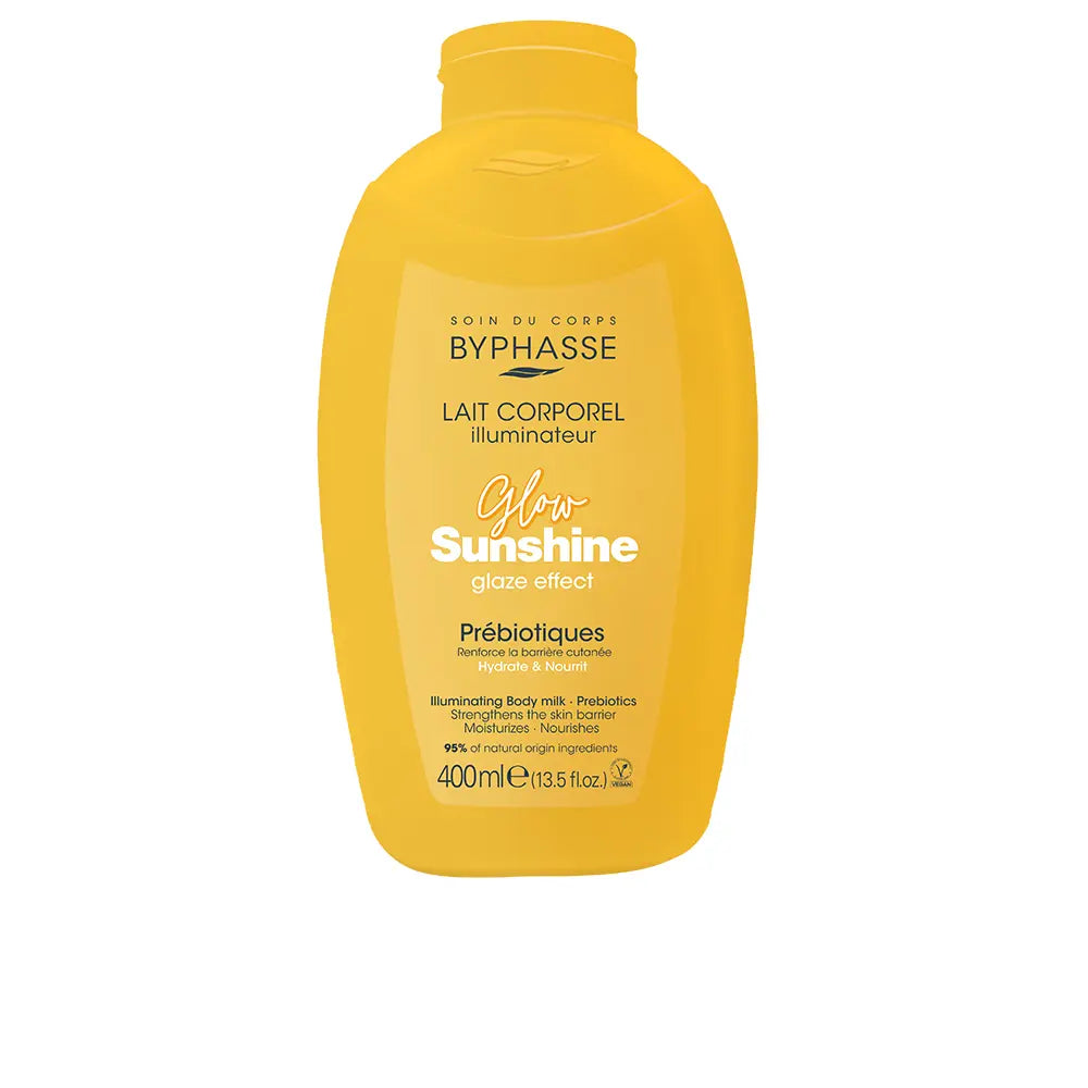 BYPHASSE-GLOW SUNSHINE leite corporal iluminador com prebióticos 400 ml.-DrShampoo - Perfumaria e Cosmética