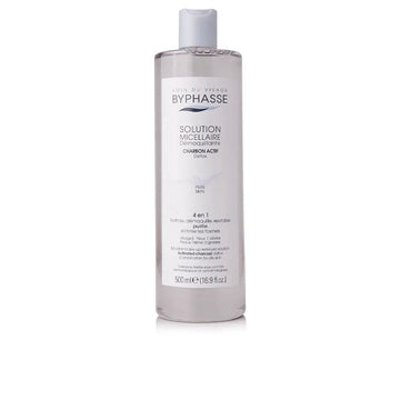 BYPHASSE-MICELLAR SOLUTION desmaquilhante com carvão ativado 500 ml-DrShampoo - Perfumaria e Cosmética Main image