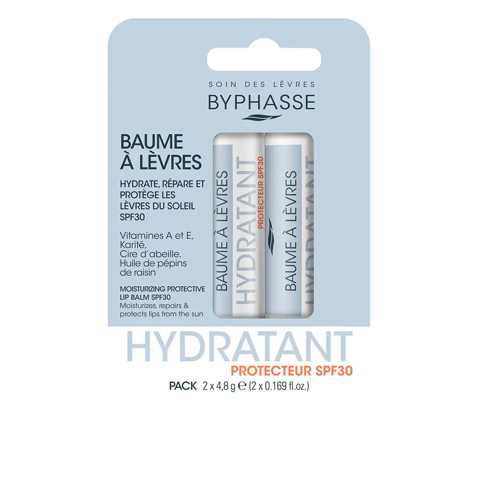 BYPHASSE-PACOTE DE PROTEÇÃO LIP BALM SPF30 2 unid.-DrShampoo - Perfumaria e Cosmética
