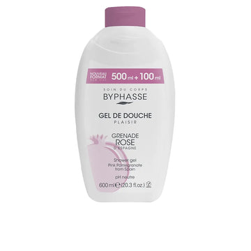 BYPHASSE-PLAISIR romã rosa GEL DE BANHO 600 ml-DrShampoo - Perfumaria e Cosmética Imagem principal do produto