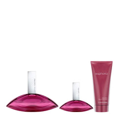 CALVIN KLEIN-EUPHORIA CASE 3 pcs.-DrShampoo - Perfumaria e Cosmética