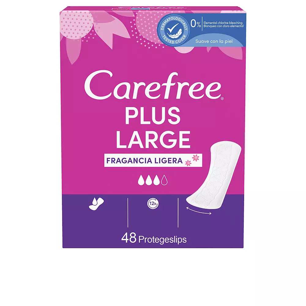 CAREFREE-CAREFREE PLUS LARGE fragrância leve protetora 48 unidades-DrShampoo - Perfumaria e Cosmética