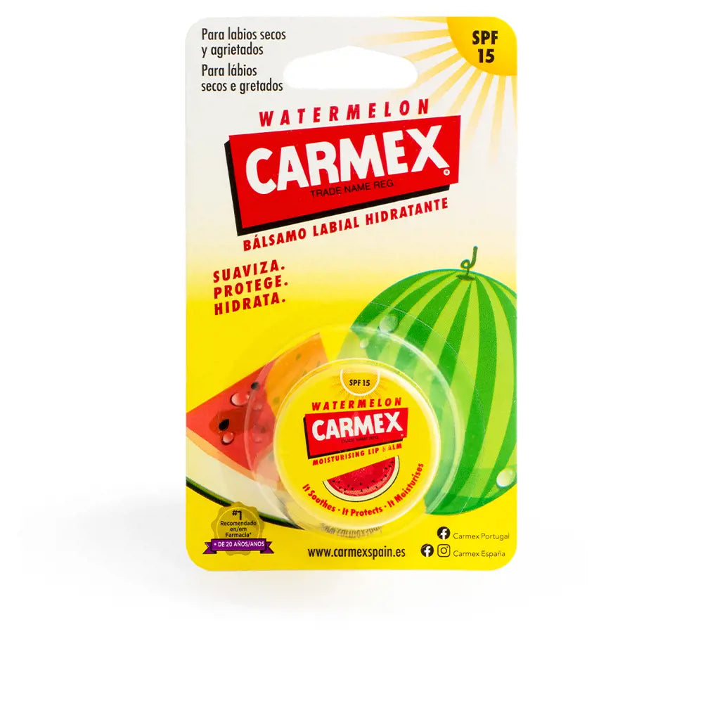 CARMEX-Frasco de bálsamo hidratante MELANCIA 7,5 gr-DrShampoo - Perfumaria e Cosmética