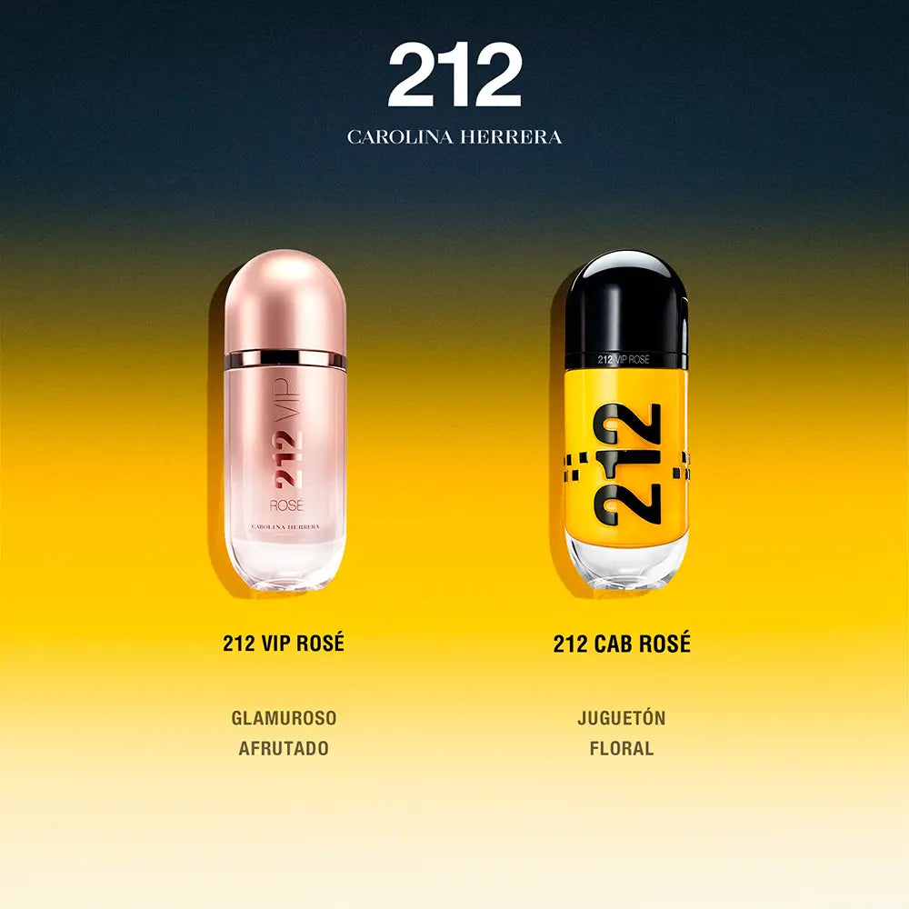 CAROLINA HERRERA-212 VIP ROSÉ 212 CAB edp vaporiza edição limitada 80ml.-DrShampoo - Perfumaria e Cosmética