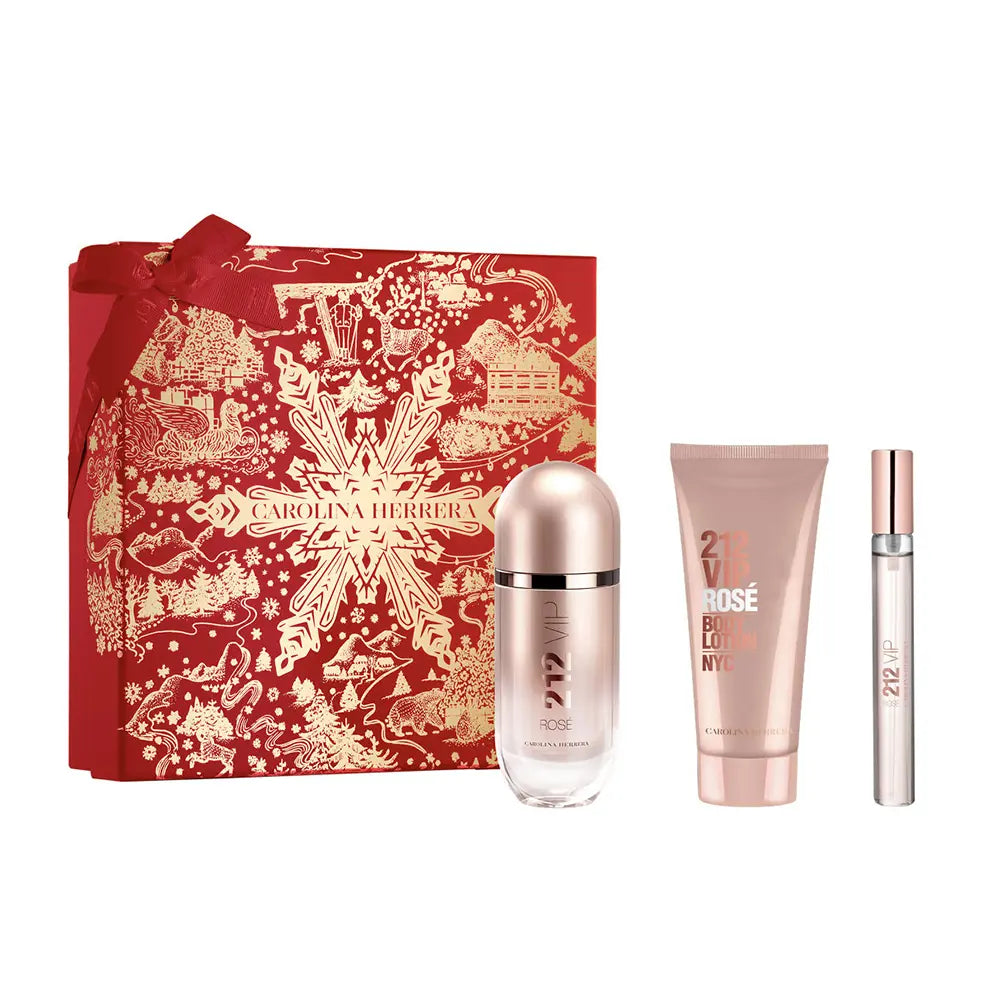 CAROLINA HERRERA-212 VIP ROSÉ CAIXA 3 pcs.-DrShampoo - Perfumaria e Cosmética