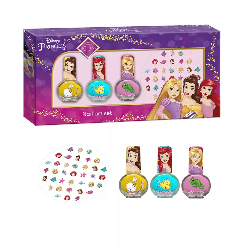 CARTOON-CONJUNTO DE UNHAS PRINCESAS DA DISNEY 4 unidades-DrShampoo - Perfumaria e Cosmética