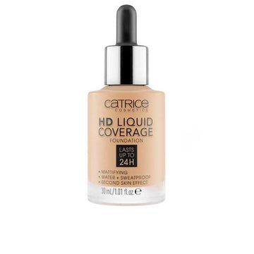 CATRICE-HD LIQUID COVERAGE FOUNDATION lasts up to 24h 032 Nude Beige 30 ml-DrShampoo - Perfumaria e Cosmética Main image