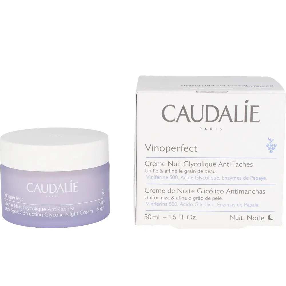 CAUDALIE-VINOPERFECT crème nuit glycolique antimanchas 50 ml-DrShampoo - Perfumaria e Cosmética