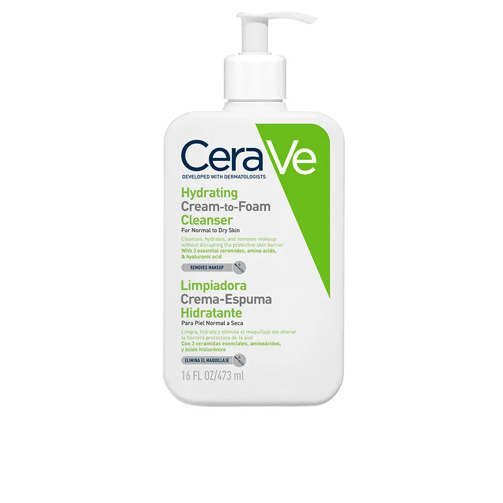 CERAVE-Creme hidratante-espuma de limpeza 473 ml.-DrShampoo - Perfumaria e Cosmética