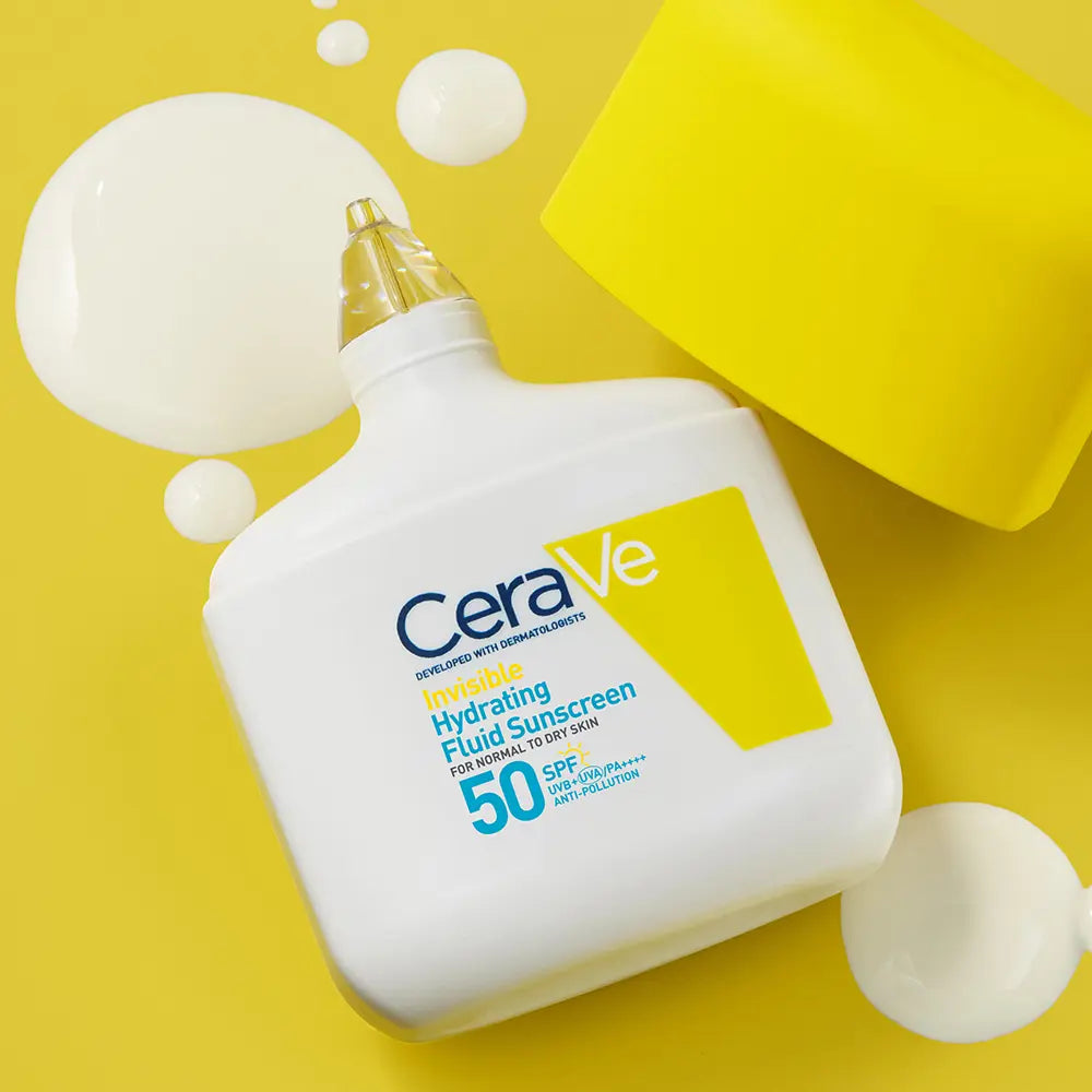 CERAVE-Fluido hidratante invisível com proteção solar FPS 50 50 ml-DrShampoo - Perfumaria e Cosmética