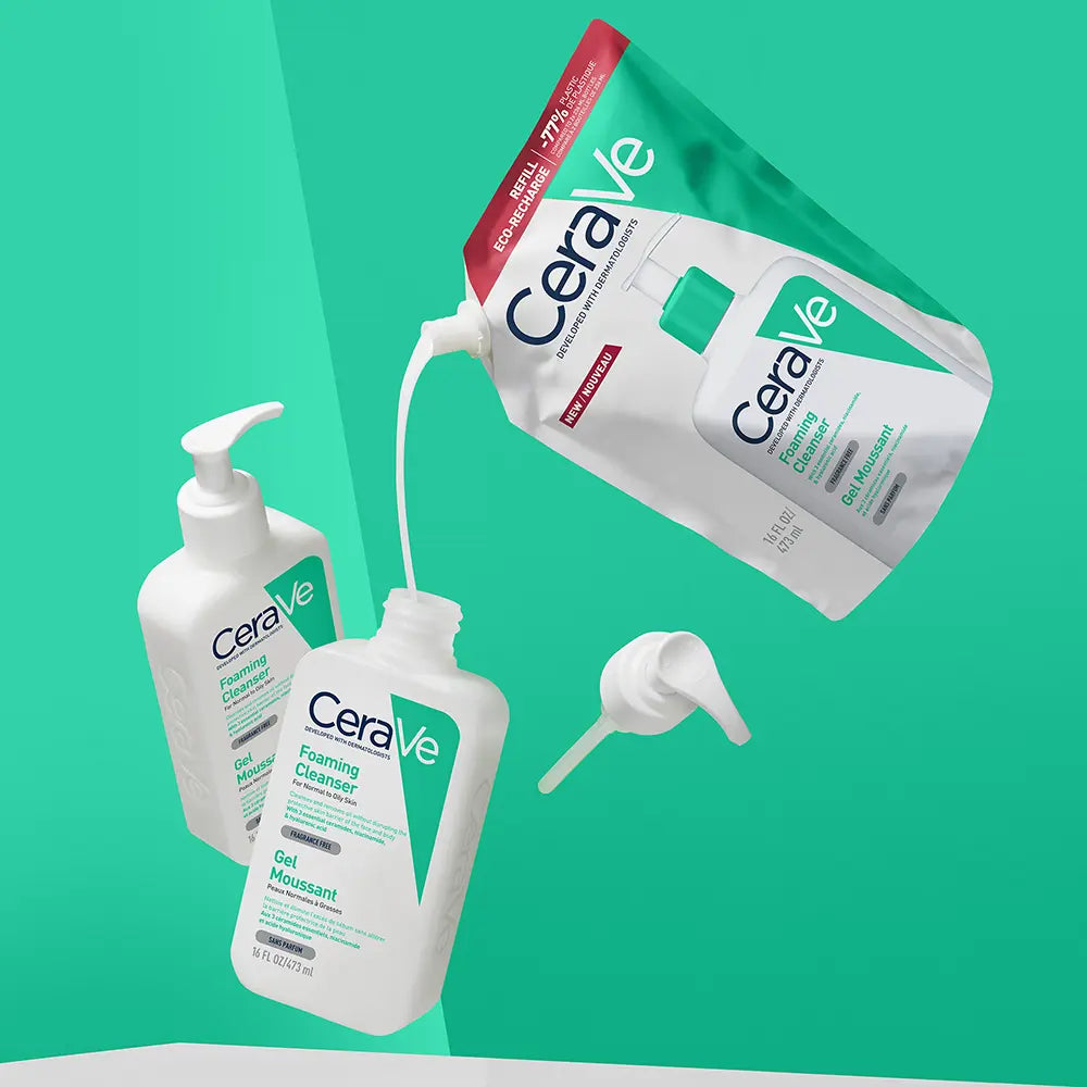 CERAVE-Gel de Limpeza Espumante Refil 473 ml-DrShampoo - Perfumaria e Cosmética