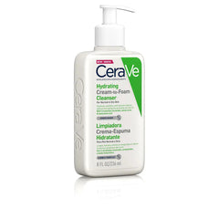 CERAVE-HYDRATING CREAM-TO-FOAM cleanser for normal to dry skin-DrShampoo - Perfumaria e Cosmética