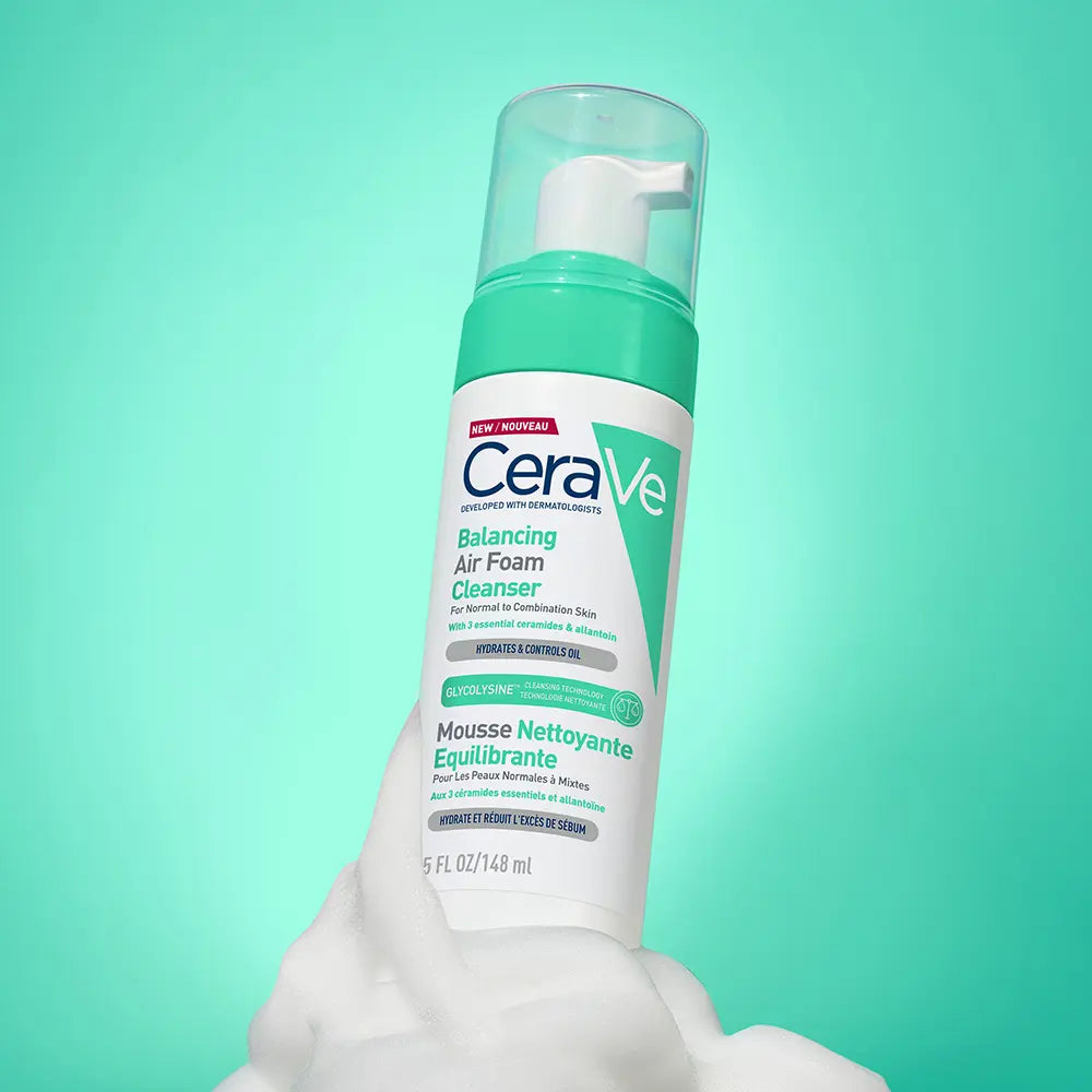 CERAVE-Limpador de espuma de ar reequilibrante 148 ml-DrShampoo - Perfumaria e Cosmética