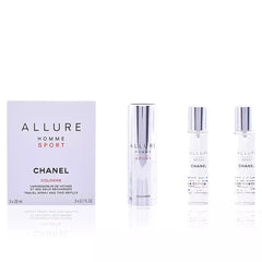 CHANEL-ALLURE HOMME SPORT Colónia spray recarregável 3 x 20 ml-DrShampoo - Perfumaria e Cosmética