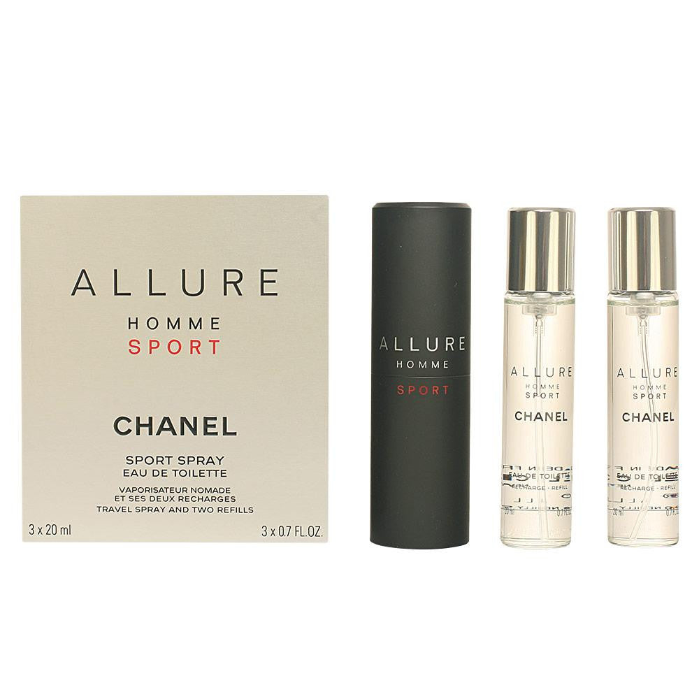 CHANEL-ALLURE HOMME SPORT edt spray recarregável 3 x 20 ml-DrShampoo - Perfumaria e Cosmética