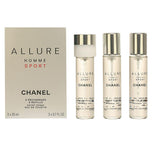 CHANEL-ALLURE HOMME SPORT edt spray refil 3 x 20 ml-DrShampoo - Perfumaria e Cosmética