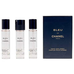 CHANEL-BLEU edp spray twist & spray 3 recargas x 20 ml-DrShampoo - Perfumaria e Cosmética