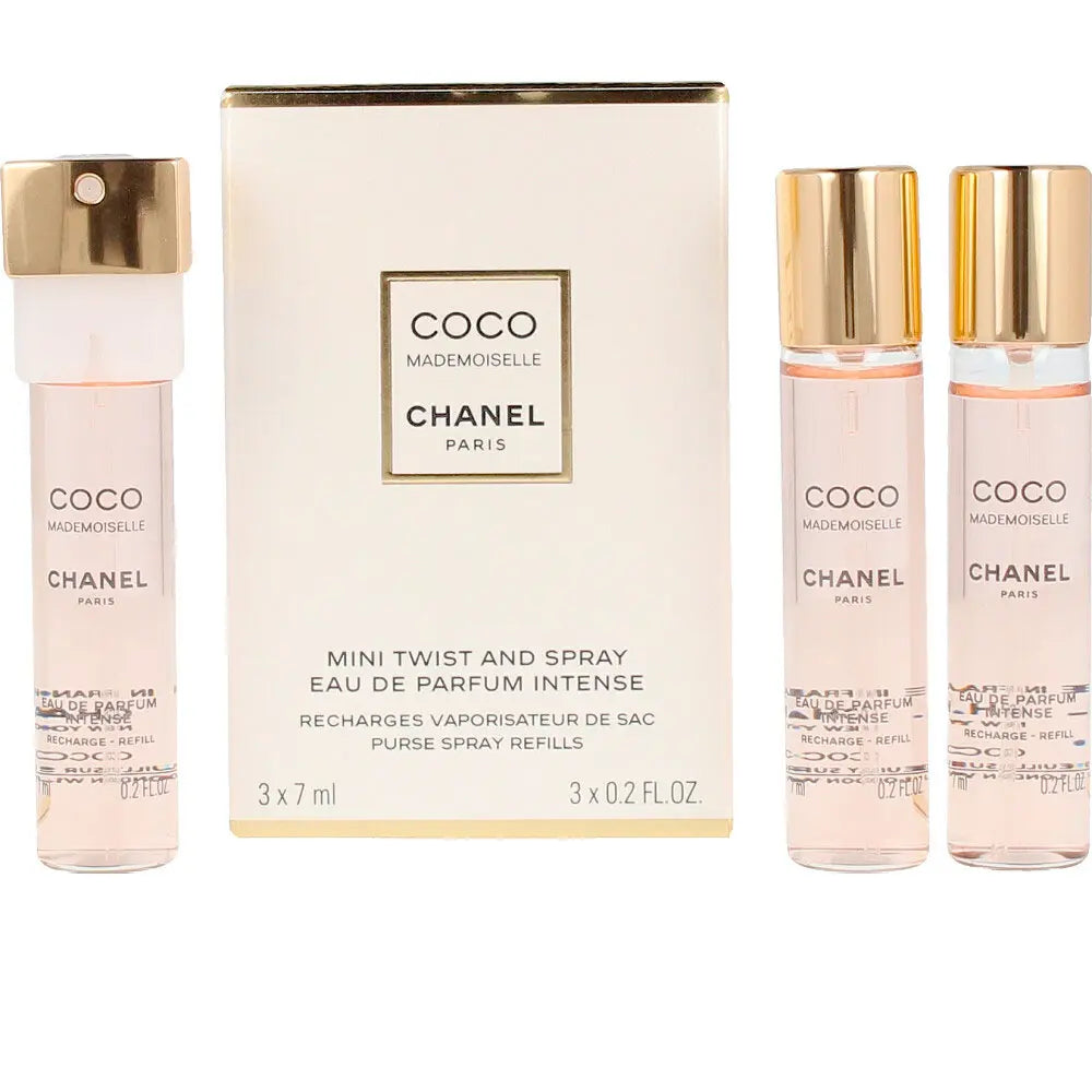 CHANEL-COCO MADEMOISELLE edp spray twist & spray 3 recargas x 7 ml-DrShampoo - Perfumaria e Cosmética