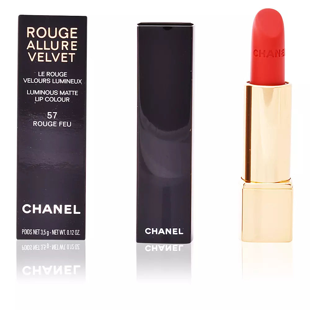 CHANEL-ROUGE ALLURE VELVET 57 rouge feu 35 gr-DrShampoo - Perfumaria e Cosmética