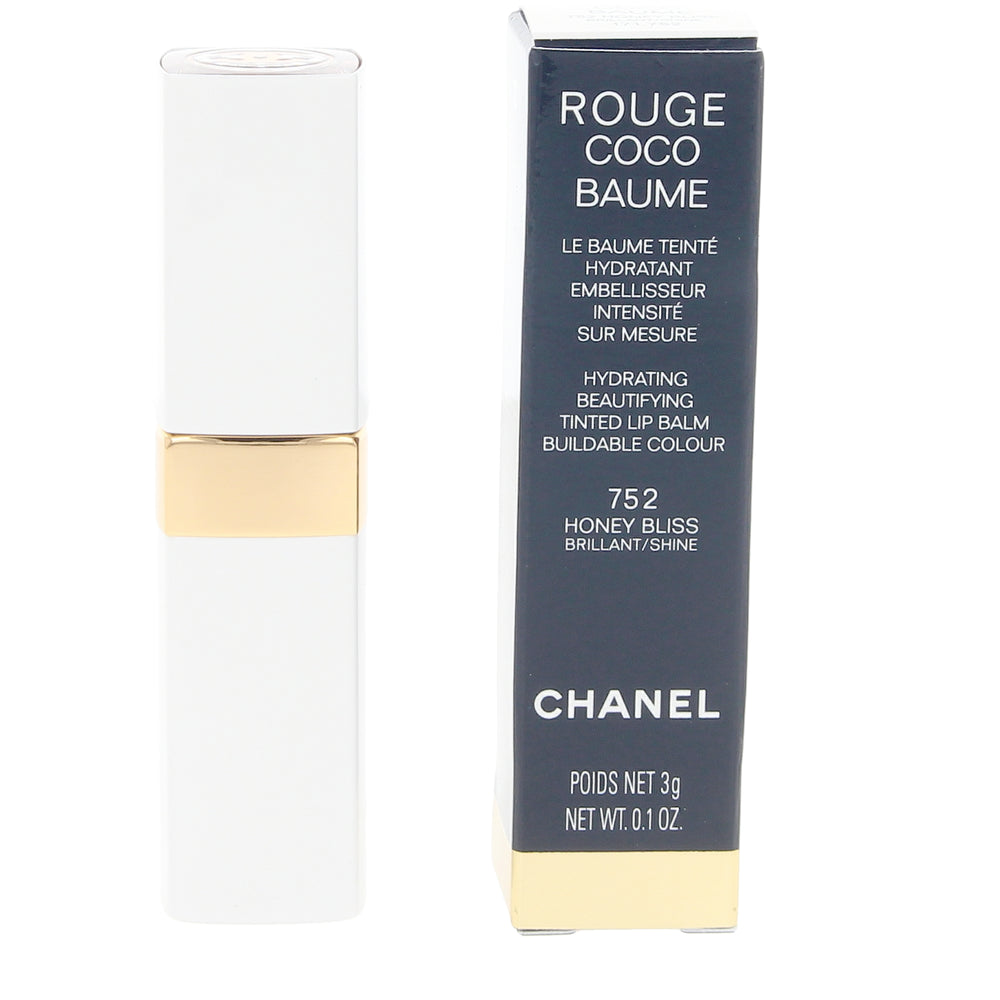CHANEL-ROUGE COCO BAUME bálsamo con color hidratante #752-Honey Bliss 3 gr-DrShampoo - Perfumaria e Cosmética