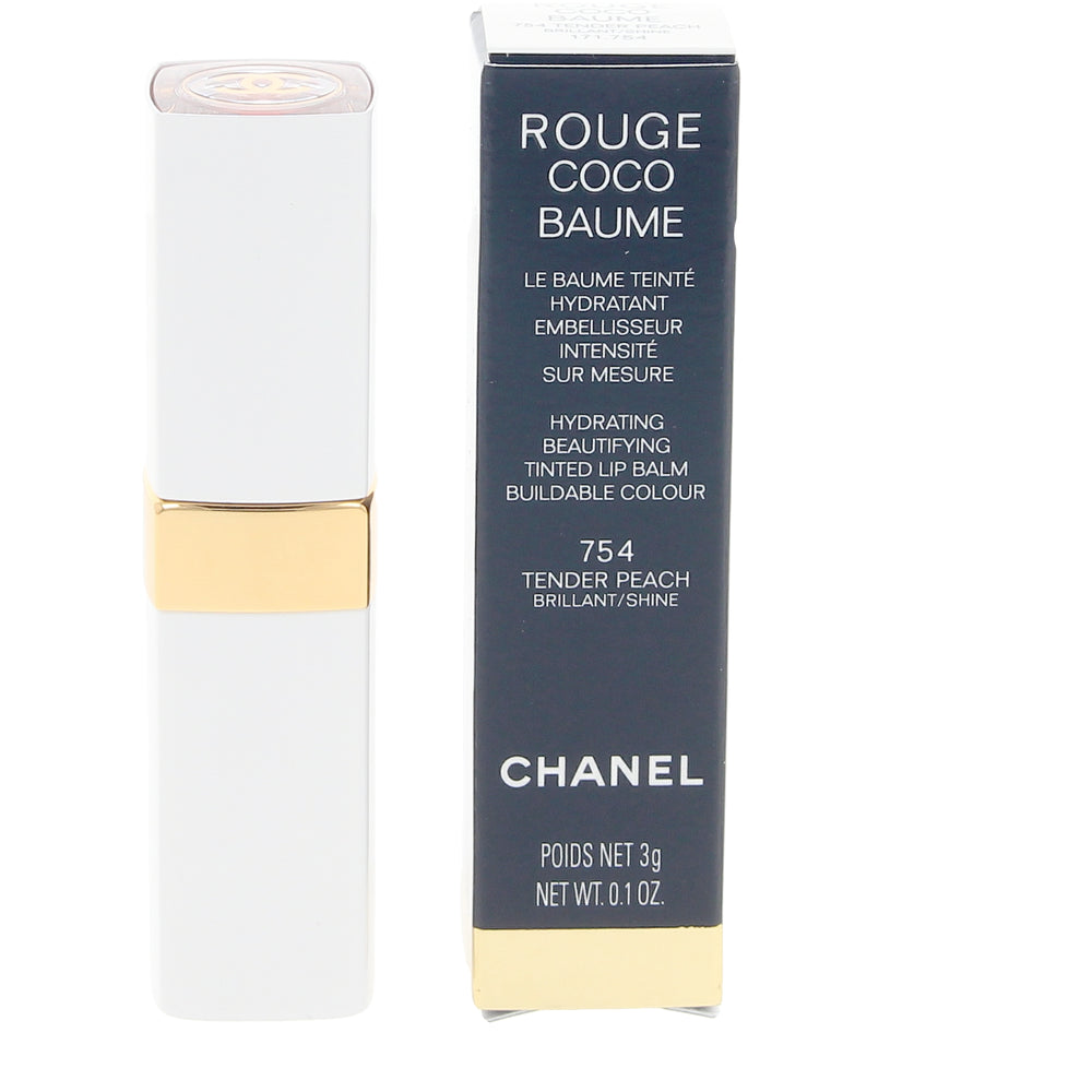 CHANEL-ROUGE COCO BAUME bálsamo con color hidratante #754-Tender Peach 3 gr-DrShampoo - Perfumaria e Cosmética