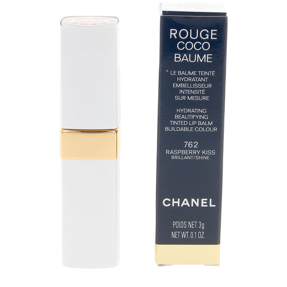 CHANEL-ROUGE COCO BAUME bálsamo con color hidratante #762-Raspberry Kiss 3 gr-DrShampoo - Perfumaria e Cosmética