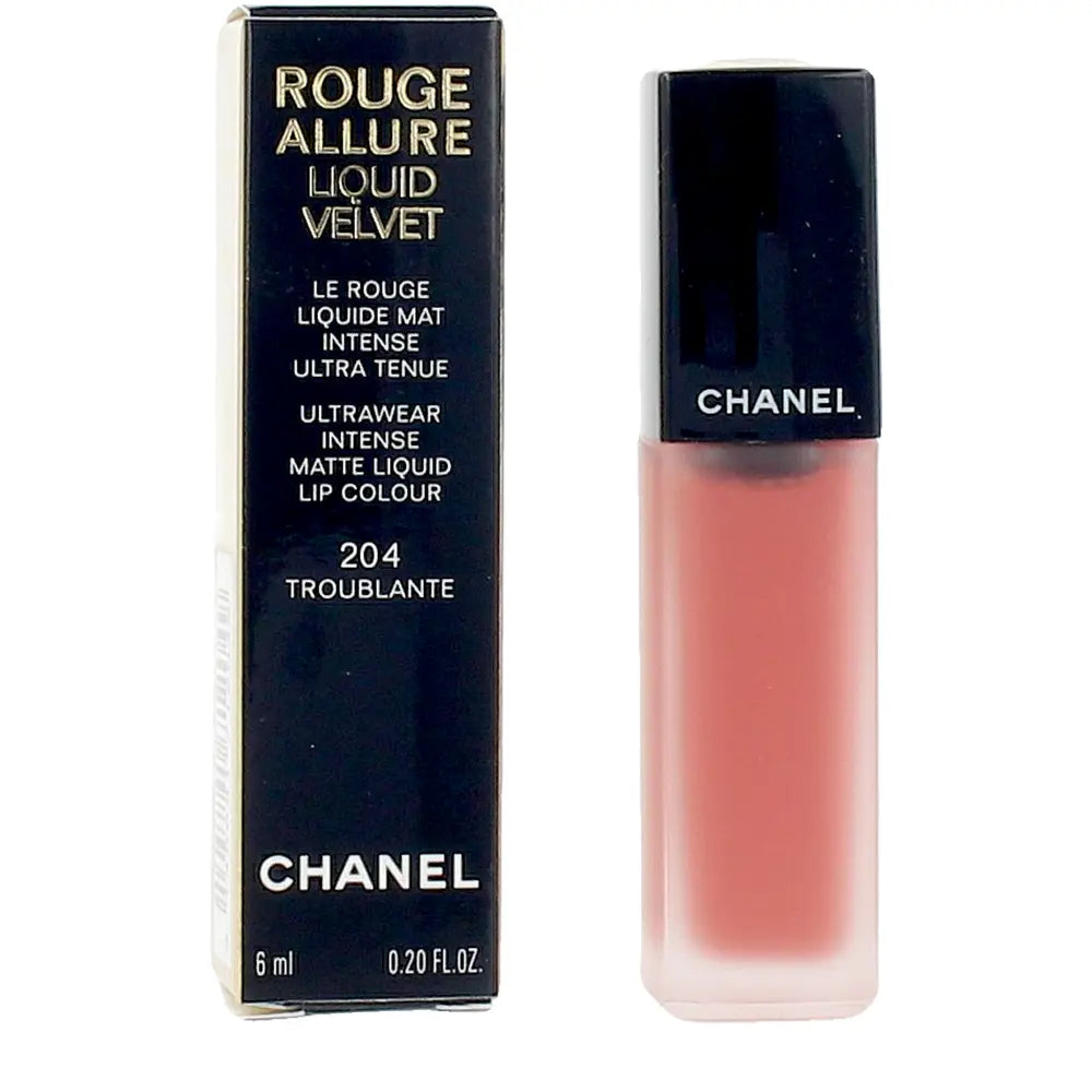 CHANEL-VELUDO LIQUIDO ROUGE ALLURE 204 TROUBLANTE 6 ML-DrShampoo - Perfumaria e Cosmética