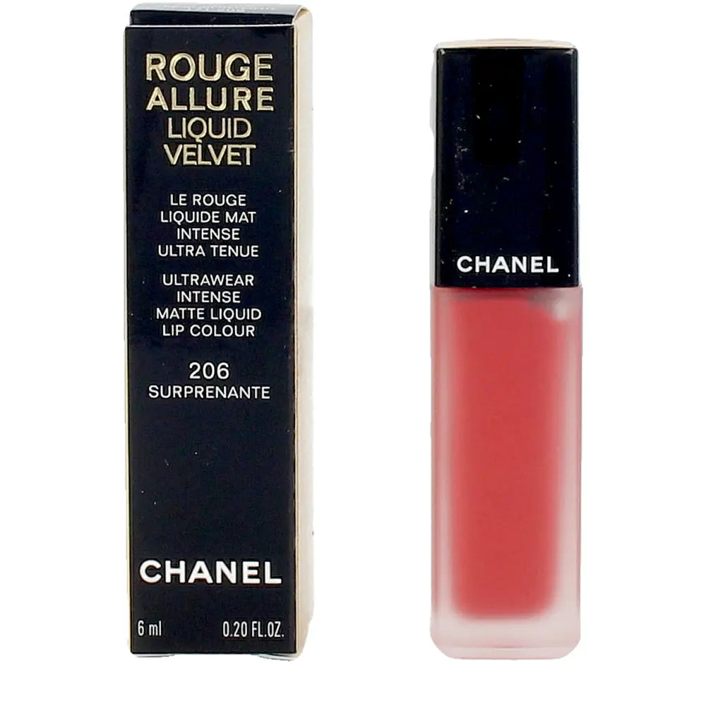 CHANEL-VELUDO LIQUIDO ROUGE ALLURE 206 SURPREENDENTE 6 ml-DrShampoo - Perfumaria e Cosmética