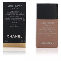 CHANEL-VITALUMIERE AQUA teint parfait 40 beige desert 30 ml-DrShampoo - Perfumaria e Cosmética