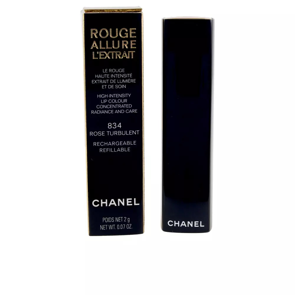 CHANEL-batom ROUGE ALLURE L EXTRAIT rosa turbulento 834 1 unidade-DrShampoo - Perfumaria e Cosmética