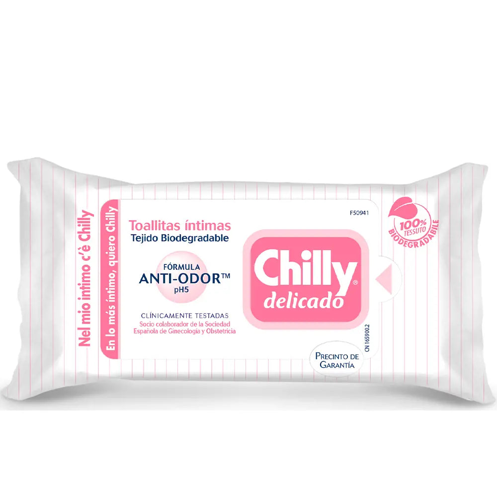 CHILLY-DELICATE toalhetes íntimos 12 unidades-DrShampoo - Perfumaria e Cosmética