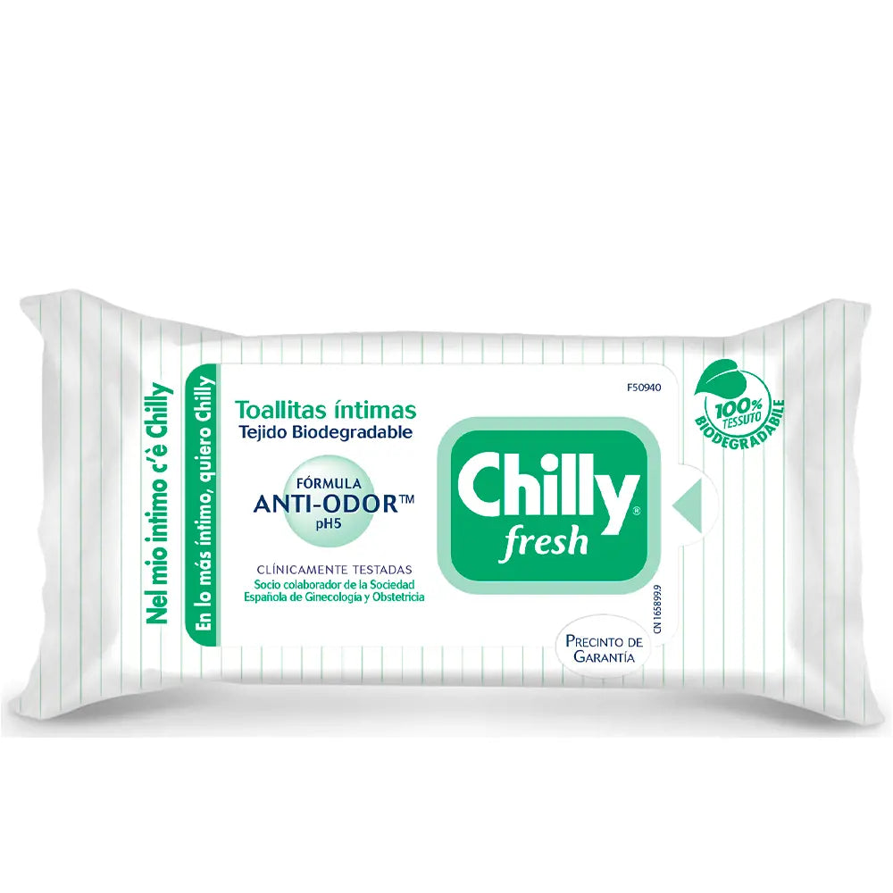 CHILLY-FRESH toalhetes íntimos 12 unidades-DrShampoo - Perfumaria e Cosmética